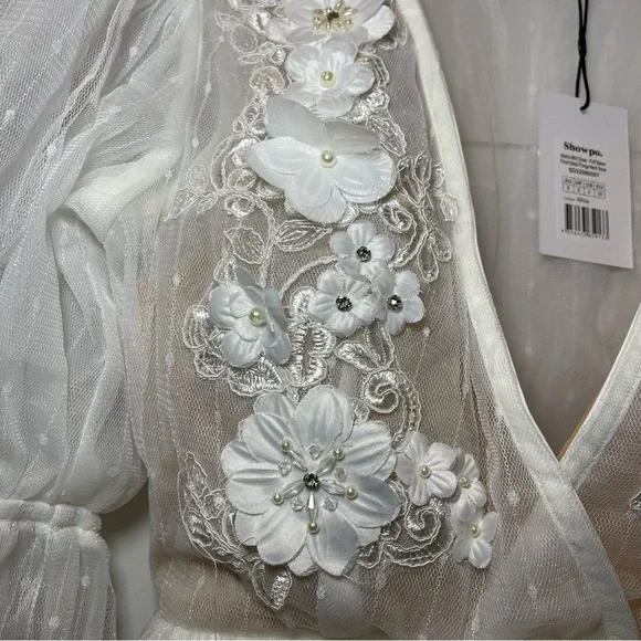 Showpo White Floral Mini Dress - Picture 6 of 12